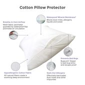 Protect-A-Bed® Cotton Waterproof Hypoallergenic Pillow Cover, King