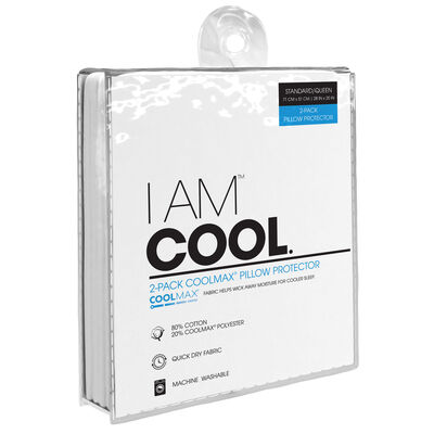 I AM™ Cool Pillow Protector with CoolMax Technology - 2 Pack
