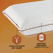 Great Sleep® Copper Gel CoolFlow™ Memory Foam Pillow Standard/Queen
