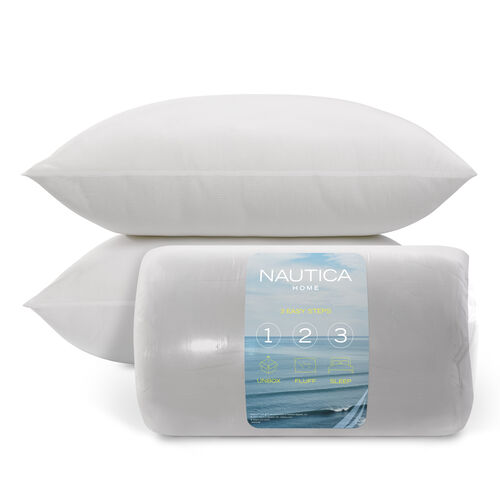 Nautica Home Embossed Ocean Waves Pillow - 2 Pack