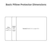 Protect-A-Bed® Basic Waterproof Pillow Protector, Standard