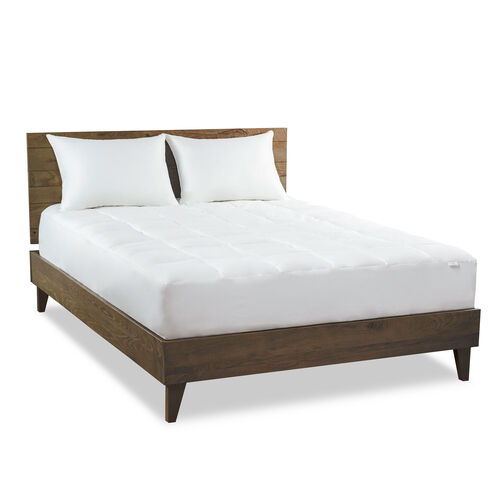 Live Comfortably® Classics 300 Thread-Count Cotton Quilted Mattress Enhancer Twin