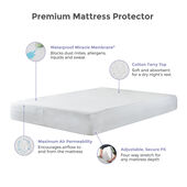 Protect-A-Bed® Cotton Terry Cloth Premium Waterproof Mattress Protector, King