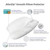 Protect-A-Bed® AllerZip Smooth Pillow Protectors - 2 Pack, Standard