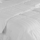 Live Comfortably® Cotton Dobby Stripe Down Comforter Warmer Level