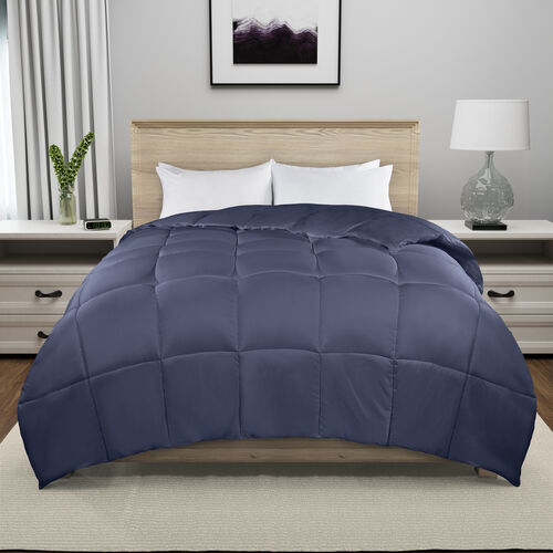 Serta® Memory Down Alternative Comforter Blue