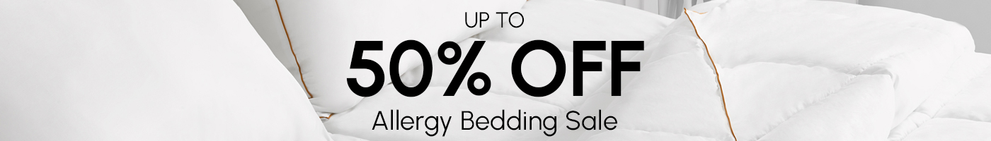Up to 50% Off Allergy Bedding