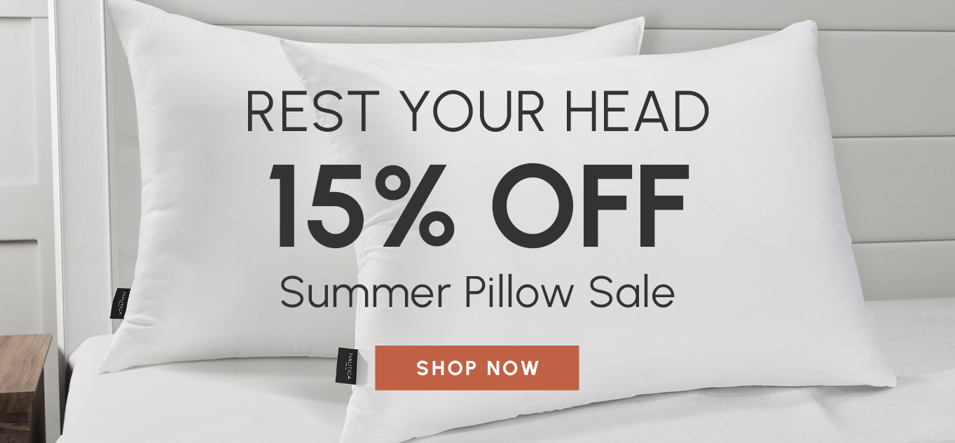 Summer Pillow Sale - 15% Off Pillows